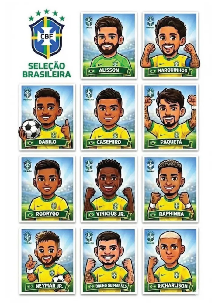 Pack com mais de 400 Figurinhas Copa Kids